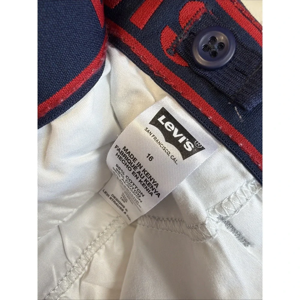 Boys Size 16 Levi's Youth Boys' Cargo Shorts Adjustable Waistband Pockets Gray